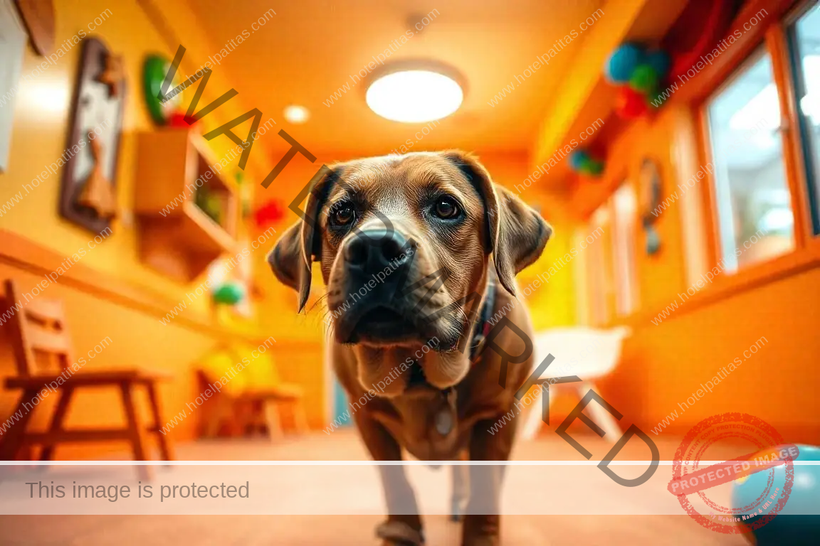 Perro disfrutando en un hotel canino como Hotel Patitas en Albox